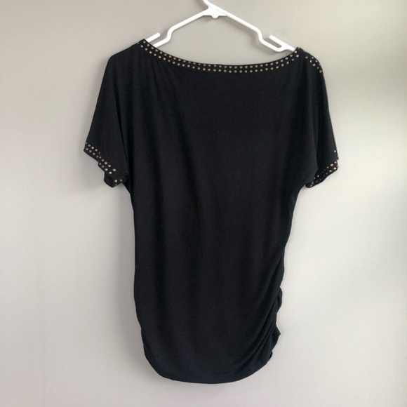 Chelsea & Theodore Black Top w/Bronze Studding S - Picture 4 of 5